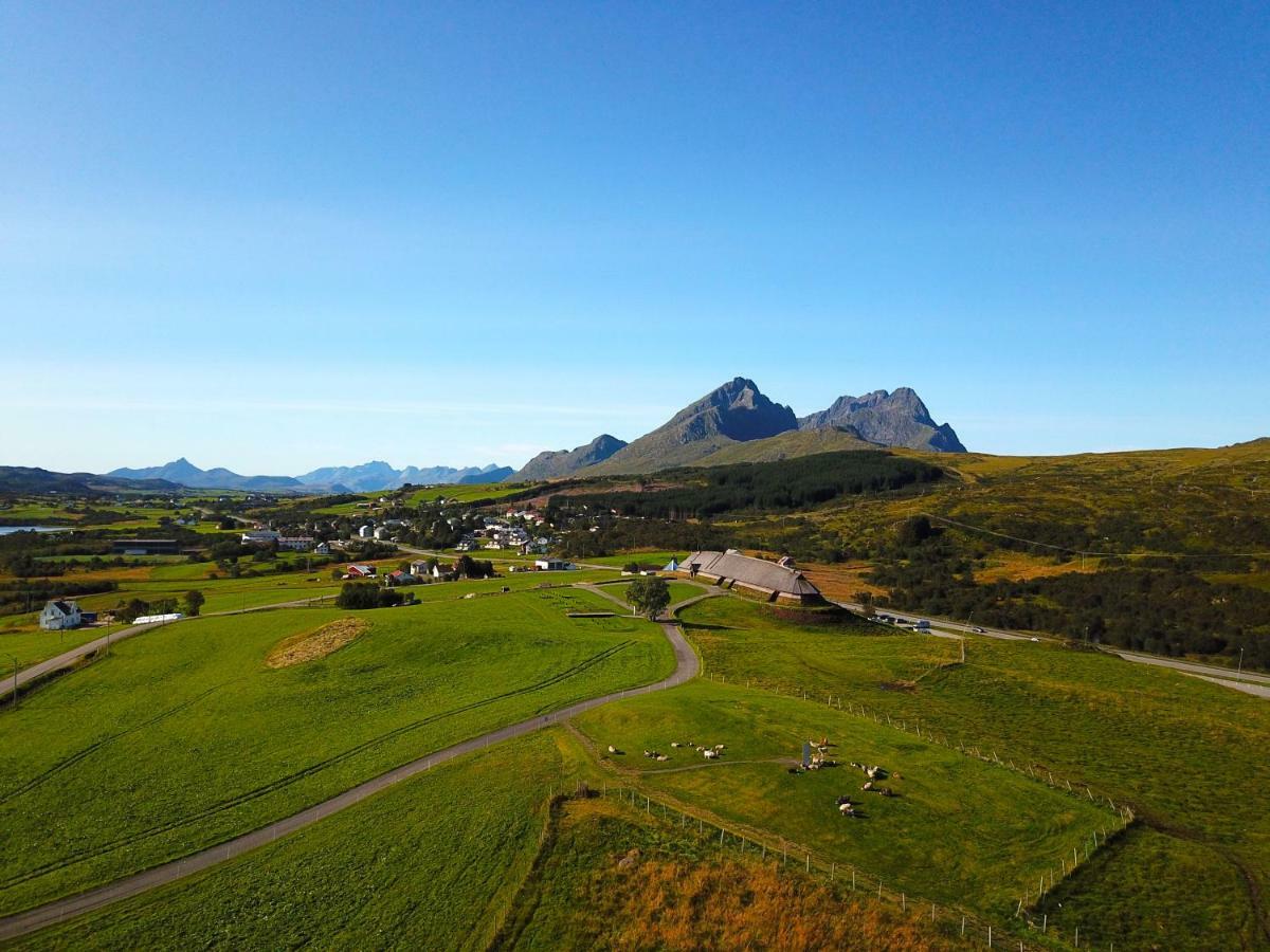 Midnight Sun View Lofoten Leknes Luaran gambar