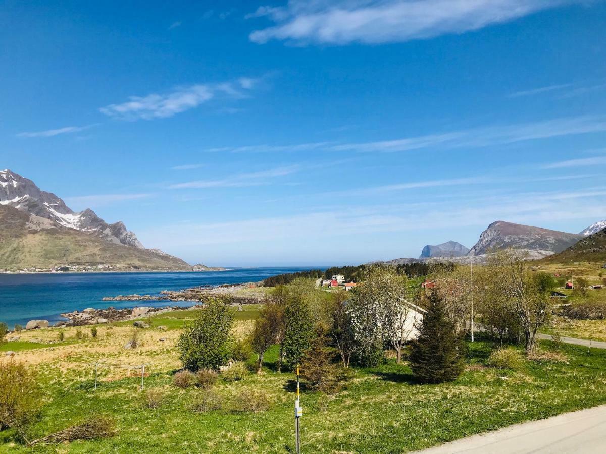 Midnight Sun View Lofoten Leknes Luaran gambar